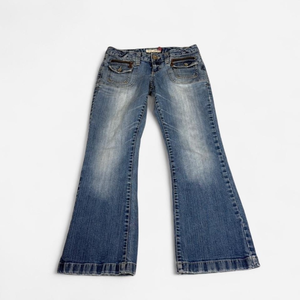 y2k Aeropostale low rise flared denim jeans w/ cool pockets